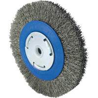 Crimped Wire Wheel Brushes, 6" Dia., 0.014" Fill, 1/2" - 5/8" - 2 Arbor Oxford Builders Supplies Inc