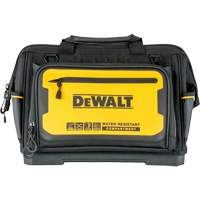 16” PRO Open Mouth Tool Bag, 31 Pockets, Black/Yellow Oxford Builders Supplies Inc