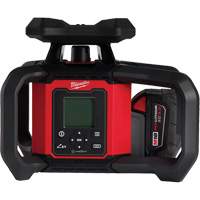 M18 Red Exterior Dual Slope Rotary Laser Level Kit with Receiver & Remote, 4000' (1219.2 m) Oxford Builders Supplies Inc