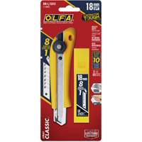 Heavy-Duty Utility Knife with Replacement Blades, 18 mm, Stainless Steel Blade Oxford Builders Supplies Inc