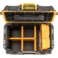 ToughSystem&reg; 2.0 Deep Compact Toolbox, 10" x 15-7/20" x 13-4/5", Black/Yellow Oxford Builders Supplies Inc