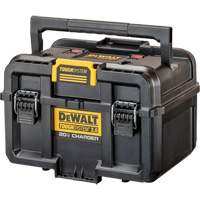 ToughSystem&reg; 2.0 20V Dual Port Charger, 14" x 15" x 9", Black/Yellow Oxford Builders Supplies Inc