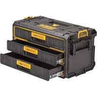 ToughSystem&reg; 2.0 Three-Drawer Unit, 21-4/5" x 12-3/10" x 12-3/5", Black/Yellow Oxford Builders Supplies Inc