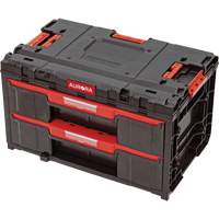 Arx&reg; 2-Drawer Toolbox, 23-1/10" x 15" x 13-2/5", Black Oxford Builders Supplies Inc