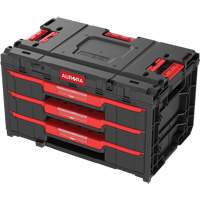 Arx&reg; 3-Drawer Toolbox, 23-1/10" x 15" x 13-2/5", Black Oxford Builders Supplies Inc