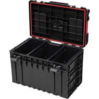 Arx Large Toolbox, 23" x 15-1/5" x 16-1/2", Black Oxford Builders Supplies Inc