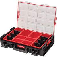 Arx&reg; X-Large Organizer with Short Bins, 23" x 15-1/5" x 5", Black Oxford Builders Supplies Inc