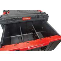Arx&reg; Single Drawer Toolbox, 11-1/5" W x 18-3/10" D x 9-1/10" H, Black/Red Oxford Builders Supplies Inc
