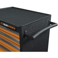 GSX Series Rolling Tool Cabinet, 6 Drawers, 36" W x 18-1/5" D x 37-2/5" H, Black/Orange Oxford Builders Supplies Inc