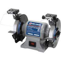 Bench Grinder with LED Lights, 6" Wheel Diameter, 3450 RPM Oxford Builders Supplies Inc