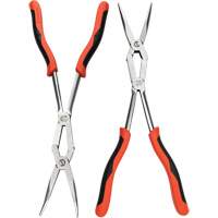 Jeu de pinces bimat&eacute;riau &agrave; bec long droite et pli&eacute;e X2, 2 Morcea Oxford Builders Supplies Inc