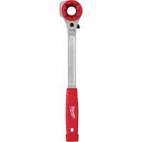 Lineman's High-Leverage Ratcheting Wrench with Milled Strike Face, 3/4"/1"/1-1/8" Drive, Ergonomic Handle Oxford Builders Supplies Inc