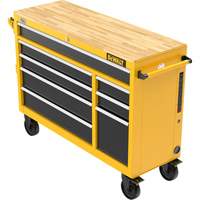 Heavy-Duty Mobile Workstation, 8 Drawers, 52" W x Yellow Oxford Builders Supplies Inc