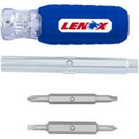 6-in-1 Multi-Bit Screwdriver, Textured Handle Oxford Builders Supplies Inc
