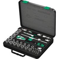 8100 SC 2 Zyklop Speed Ratchet Set, 37 Pcs, 3/8" Drive Size Oxford Builders Supplies Inc