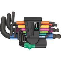 950/9 Hex-Plus Multicolour 2 L-Key Set, 9 Pcs., Metric Oxford Builders Supplies Inc