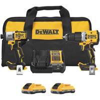 XR&reg; 2-Tool Hammer Drill/Impact Combo Kit with POWERPACK Batteries, Lithium-Ion, 20 V Oxford Builders Supplies Inc