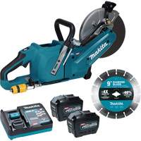 40Vmax XGT Brushless Power Cutter with 8.0Ah Batteries Kit, 9", 40 V Oxford Builders Supplies Inc