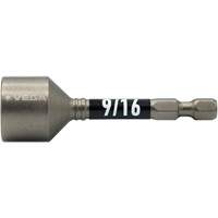 Impactech&reg; Nut Driver, 9/16" Tip, 1/4" Drive, 2-9/16" L, Magnetic Oxford Builders Supplies Inc