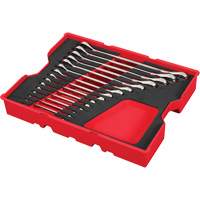 Jeu de cl&eacute;s SAE avec organisateur pour tiroirs PACKOUT, Combinaison &agrave; cliquet, 15 morceaux, Imp&eacute;rial Oxford Builders Supplies Inc
