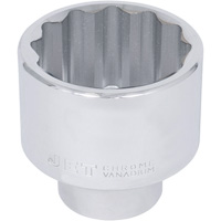 Chrome Socket, 50 mm, 1" Drive, 12 Points Oxford Builders Supplies Inc