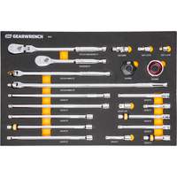 3/8" 90-Tooth Ratchet & Drive Tool Set with Foam Storage Tray Oxford Builders Supplies Inc