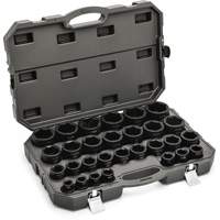 Jeu de douilles SAE &agrave; 6 pans, 29 Mcx, Chocs, Prise de 3/4" Oxford Builders Supplies Inc