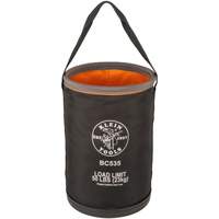 Straight Utility Bucket, 17" L x 12" W x 4" H, Nylon, Black/Grey/Orange Oxford Builders Supplies Inc