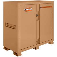 Model 112 Jobsite Cabinet with Padlock, Steel, 54.9 Cubic Feet, Tan Oxford Builders Supplies Inc