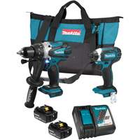 LXT Cordless Impact Driver & Hammer Drill/Driver Combo Kit, Lithium-Ion, 18 V Oxford Builders Supplies Inc
