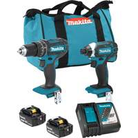 LXT Cordless Impact Driver & Hammer Drill/Driver Combo Kit, Lithium-Ion, 18 V Oxford Builders Supplies Inc