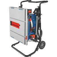 Jobsite Table Saw with Gravity-Rise Wheeled Stand, 120 V, 15 A, 3800 RPM Oxford Builders Supplies Inc