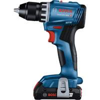 Compact Brushless Drill/Driver Kit, Lithium-Ion, 18 V, 1/2" Chuck, 400 in-lbs. Torque Oxford Builders Supplies Inc