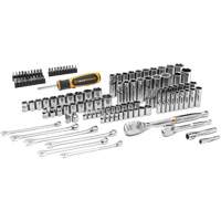 1/4" & 3/8” Drive 90T SAE/Metric Mechanics Hand Tool Set Oxford Builders Supplies Inc