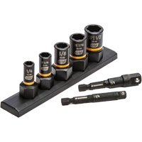 Jeu de douilles d'extraction SAE Bolt Biter, 7 Mcx, Chocs, Prise de 1/4"/3/8" Oxford Builders Supplies Inc