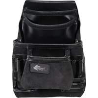 Sac robuste Phantom pour clous et outils, Cuir, 10 pochettes, Noir Oxford Builders Supplies Inc