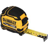 TOUGHSERIES Lighted Tape Measure, 26'/8 m, Imperial & Metric Graduations Oxford Builders Supplies Inc