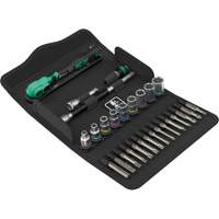 SA 15 Zyklop Comfort Ratchet Set with Reversing Lever, 28 Pcs, 1/4" Drive Size Oxford Builders Supplies Inc