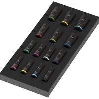 Foam Insert Zyklop B Impaktor Deep Socket Set 1, 15 Pcs, Impact, 3/8" Drive Size, Deep Oxford Builders Supplies Inc