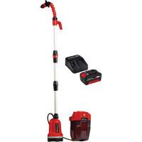 Pompe &agrave; eau propre pour baril de pluie sans fil avec batterie 4 Ah et ensemble de d&eacute;part de chargeur, 18 V, 792,5 gal./min Oxford Builders Supplies Inc