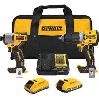 XR Brushless Cordless Premium Drill Driver Kit with 4 Ah POWERSTACK Battery and 2 Ah Battery, 20 V Oxford Builders Supplies Inc