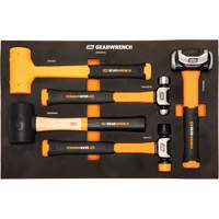 Mixed Hammer Set in Foam Storage Tray, 5 Pieces Oxford Builders Supplies Inc