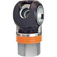 Raccord industriel rapide TOPQUIK SC, Acier nickel&eacute;, 1/2", NPT femelle, 359 PSI Oxford Builders Supplies Inc