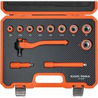Jeu de douilles et cliquet isol&eacute;s avec &eacute;tui, 1000 V, 12 M Oxford Builders Supplies Inc