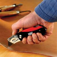 Folding Utility Knife, 2-3/8" Blade, Plastic/Cushion Handle Oxford Builders Supplies Inc