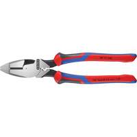 High Leverage Lineman's Pliers New England with Fish Tape Puller, Crimper & KNIPEXTEND Handle Oxford Builders Supplies Inc