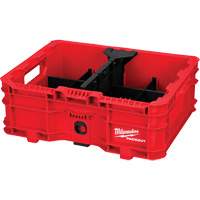 PACKOUT Low-Profile Crate, 15" x 18-5/8" x 6-5/8", Black/Red Oxford Builders Supplies Inc