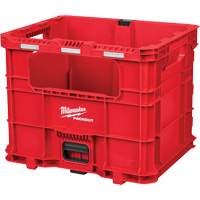 PACKOUT XL Crate, 15-3/4" x 18-5/8" x 15", Black/Red Oxford Builders Supplies Inc