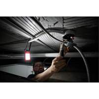 Rechargeable Low-Profile Magnetic Task Light, LED, 100/250/500 Lumens, Plastic/Aluminum Housing Oxford Builders Supplies Inc