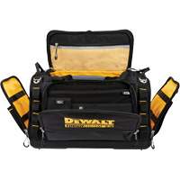 ToughSystem&reg; 2.0 Dirt Repellent Jobsite Tool Bag, 1680 Denier, 50 Pockets, Black/Yellow Oxford Builders Supplies Inc